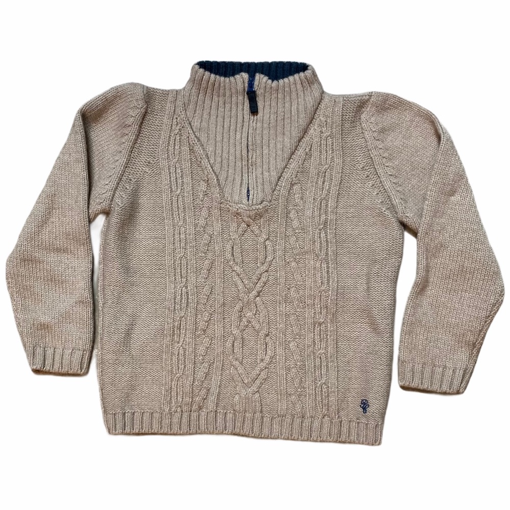 Pili Carrera 1963 Boys 1/4 Zip Cardigan Size 6
